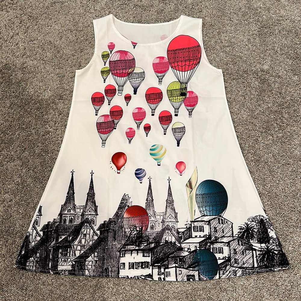 Colorful sleeveless tunic - Picture 1 of 2